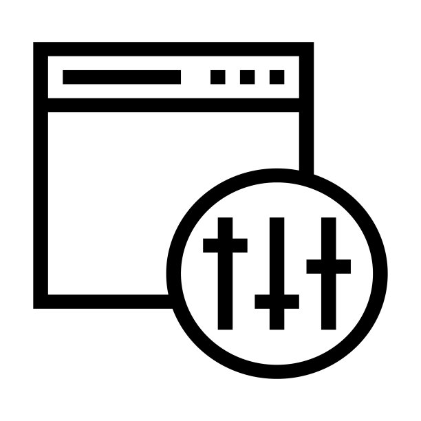 Web均衡器细线矢量图标图片下载
