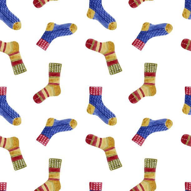 冬天水彩插图图片下载