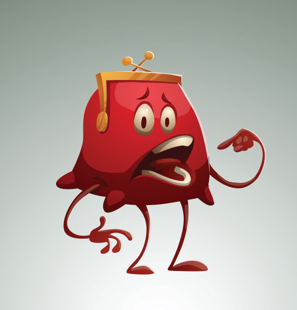 有趣的红色钱包要求吃图片下载