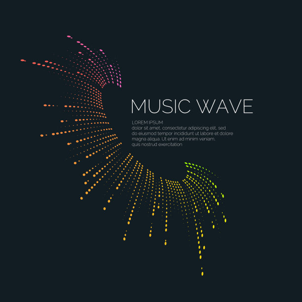 矢量插图音乐波均衡器的形式图片下载