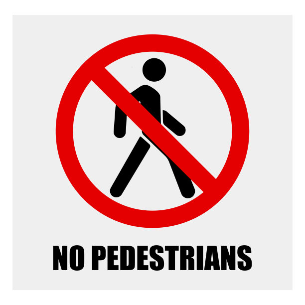 人行横道禁止标志，人行横道禁止标志图片下载