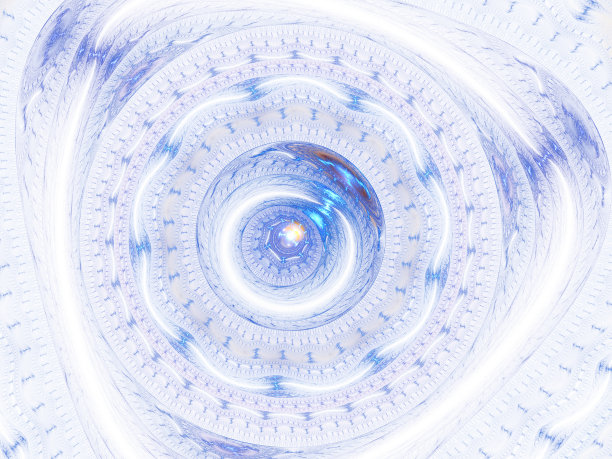 现代分形力学背景。时间机器，数码艺术作品的创意平面设计。抽象分形蒸汽朋克机图片下载