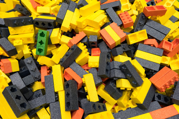 儿童泡沫彩色立方体图片下载