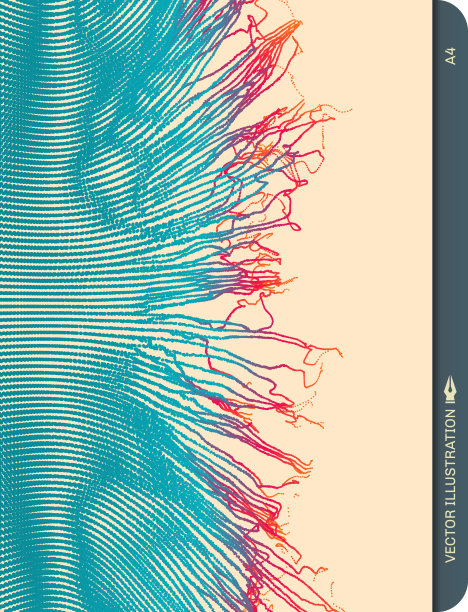 动态粒子数组。3d未来技术风格。抽象的背景。矢量插图。图片下载