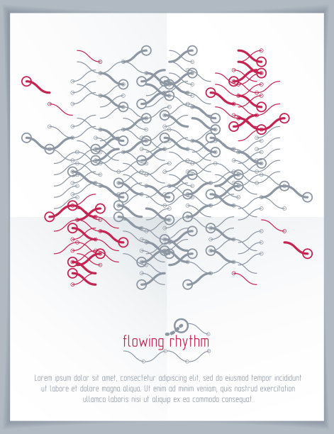 未来的矢量技术背景。抽象波浪线条图案，艺术图形图片下载