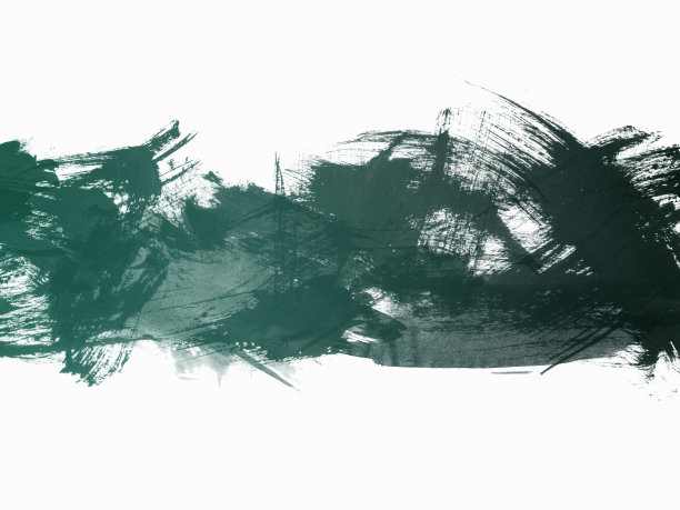 绿色抽象艺术水彩画背景图片下载