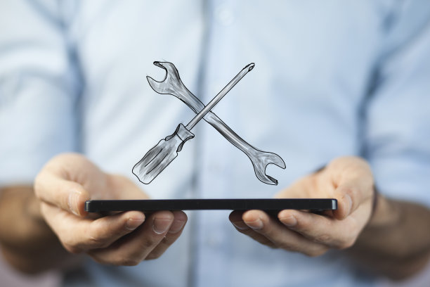 带工具的人手板图片下载