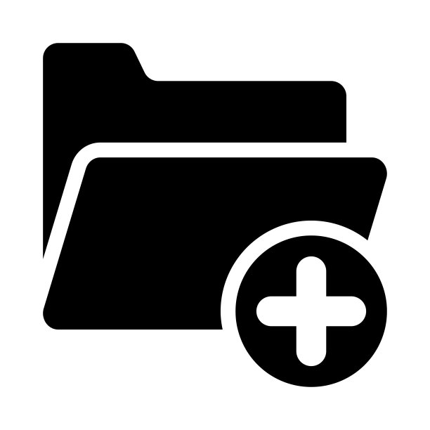 文件夹添加细线矢量图标图片下载