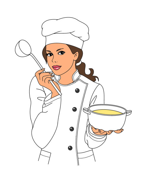 女孩厨师1图片下载