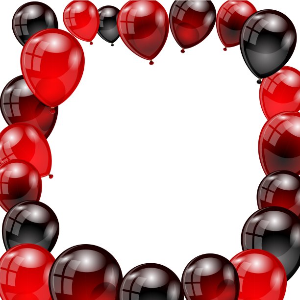 带气球的矢量背景图片下载