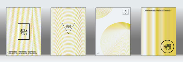 矢量几何线图案海报设计。图片下载