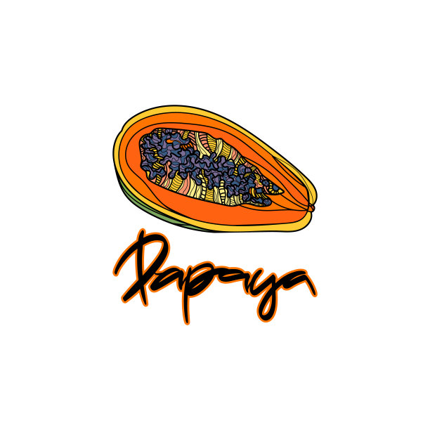 木瓜矢量插图。图片下载