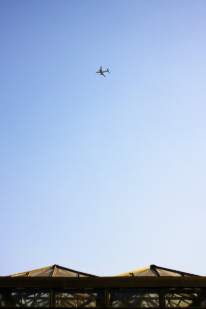 空中的客机图片下载