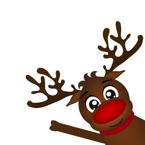 驯鹿侧面窥视图片下载