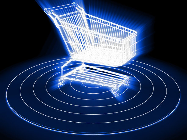 黑色星期五网上购物车电子商务图片下载