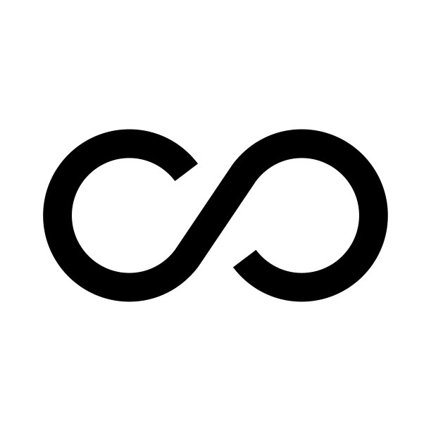 无限细线矢量图标图片下载
