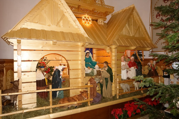 圣诞节基督诞生的场景。图片下载