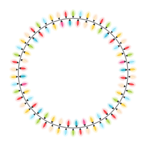 圣诞彩灯-圆图片下载