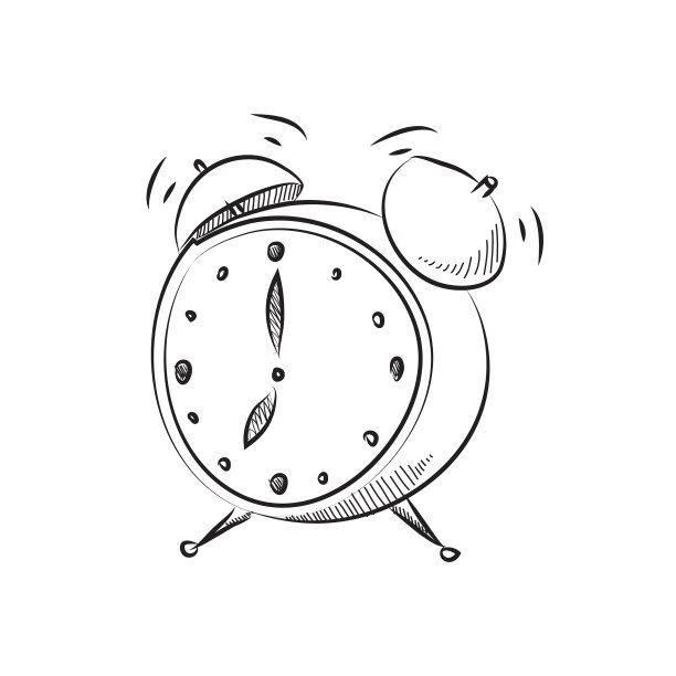 矢量插图卡通风格闹钟图片下载