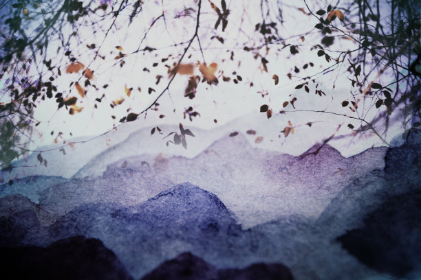 水彩风景素材图片