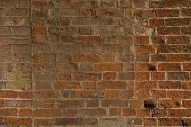 老红砖配白水泥，墙面纹理图片下载