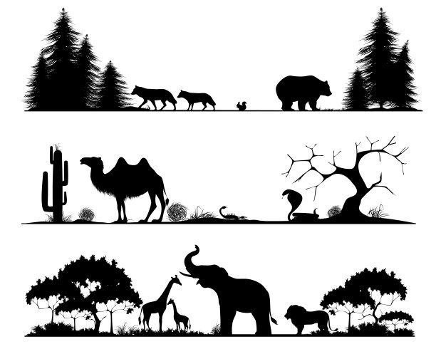 树林矢量图素材专题