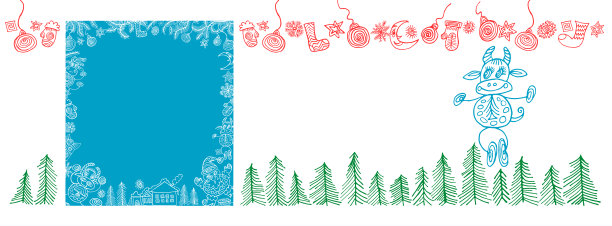 圣诞节的旗帜,模板。图片下载