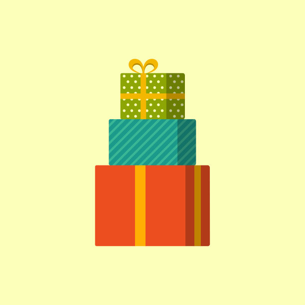 带有圣诞礼物的复古圣诞卡片图片下载