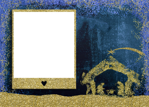 圣诞相框卡片图片下载