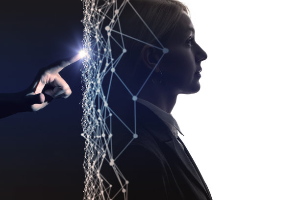 人工智能(人工智能)的概念。素材图片