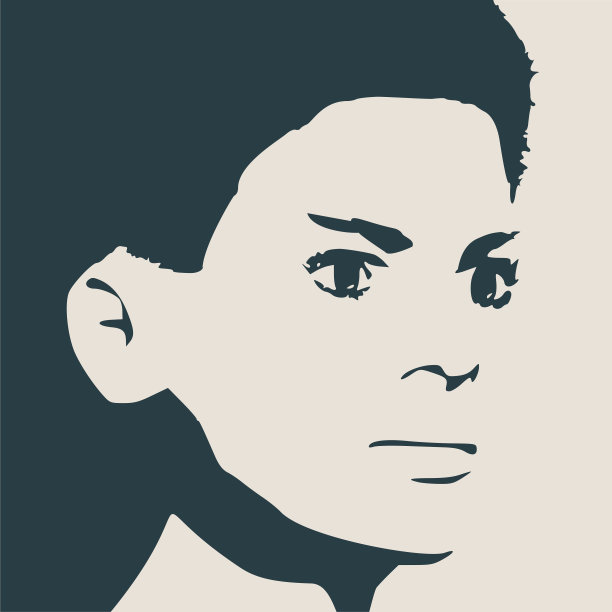 女人的黑白肖像图片下载