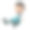 3D渲染卡通男孩在白色图片下载