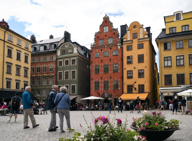 斯德哥尔摩老城格拉斯坦的大广场图片下载