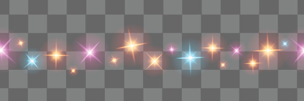 圣诞灯孤立的设计元素图片下载