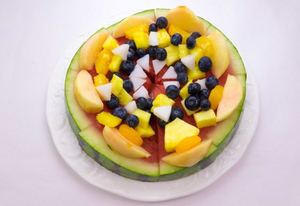 西瓜甜点披萨图片下载