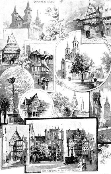 德国城市希尔德斯海姆的景色图片下载