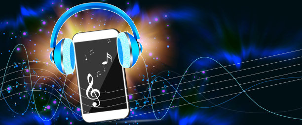 暗横音乐横幅图片下载