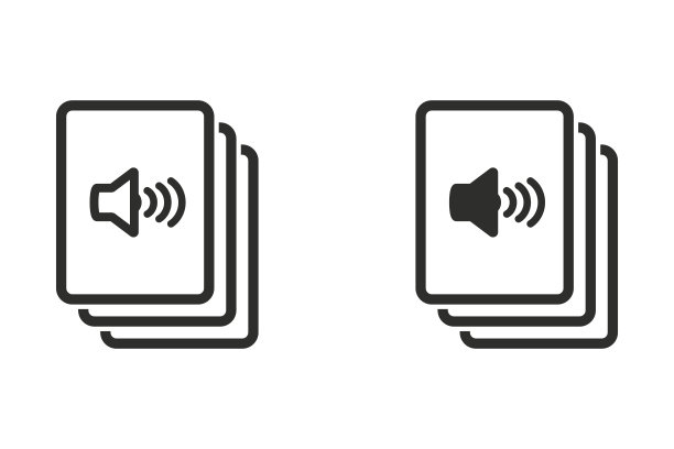 有声读物矢量图标图片下载