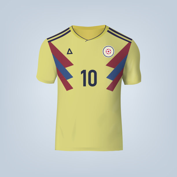 矢量插图的足球t恤模板图片下载