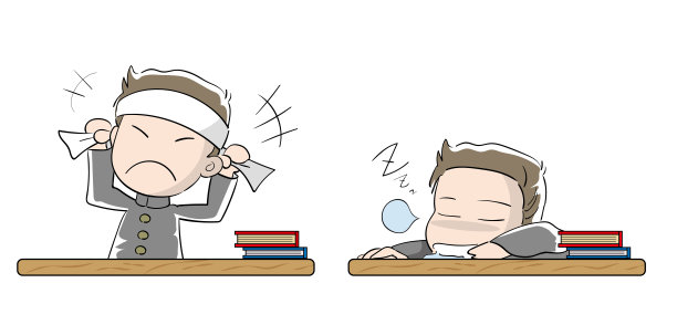 男学生：动力与懒惰素材图片