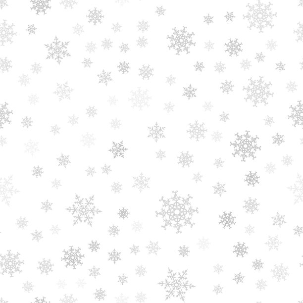 无缝模式。圣诞节的抽象背景由白色的雪花制成。设计明信片，海报，新年问候。图片下载