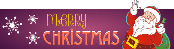 紫色地面上的圣诞快乐字母，矢量插图图片下载