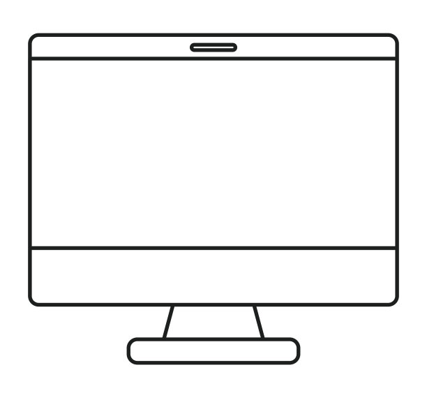 孤立剪影计算机设计图片下载