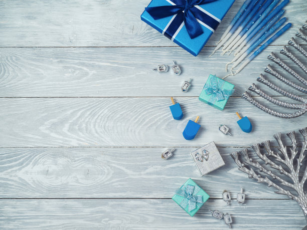 犹太节日光明节的背景图片下载