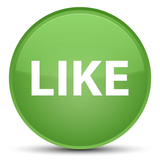 喜欢特别柔软的绿色圆形按钮图片下载