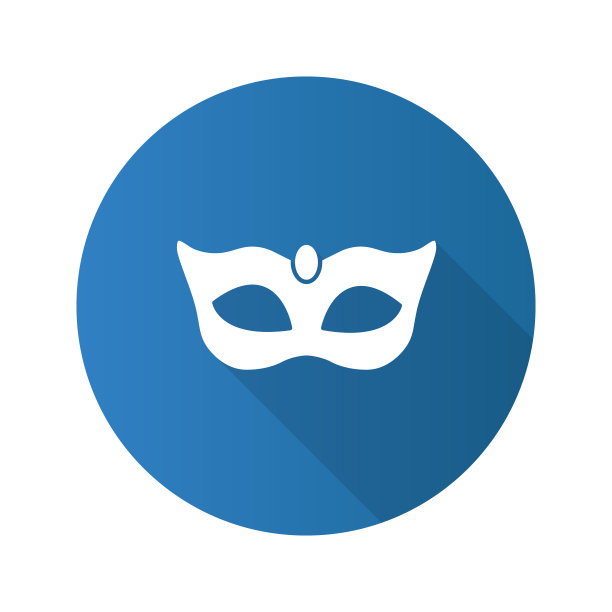 嘉年华面具平面图标图片下载