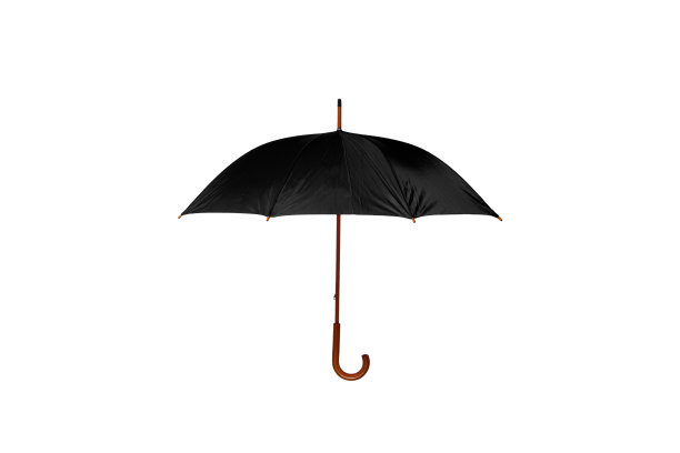 黑色伞中心白色背景图片下载