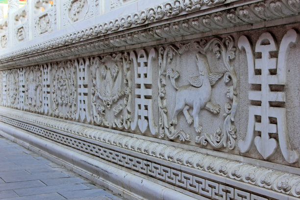 白色大理石雕塑，特写照片图片下载