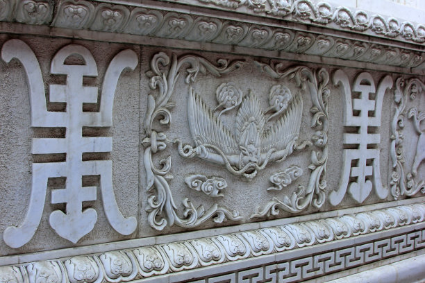 白色大理石雕塑，特写照片图片下载