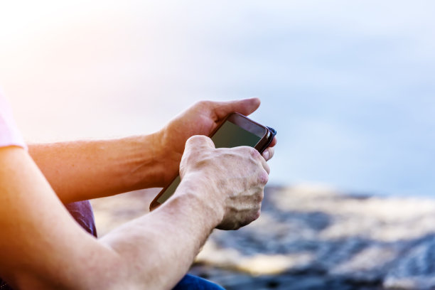 手持手机自定时器图片下载